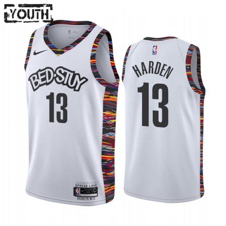 Brooklyn Nets James Harden 13 Nike 2019-2020 City Edition Lasten Pelipaidat Swingman